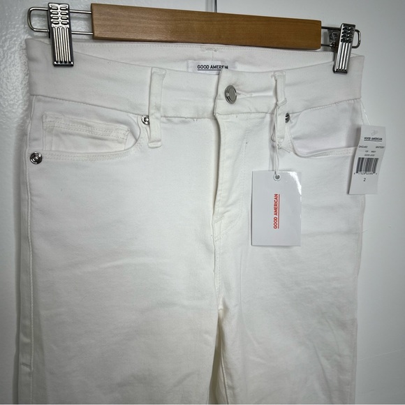 GOOD AMERICAN NWT White Good Legs Skinny Jeans - Picture 3 of 7